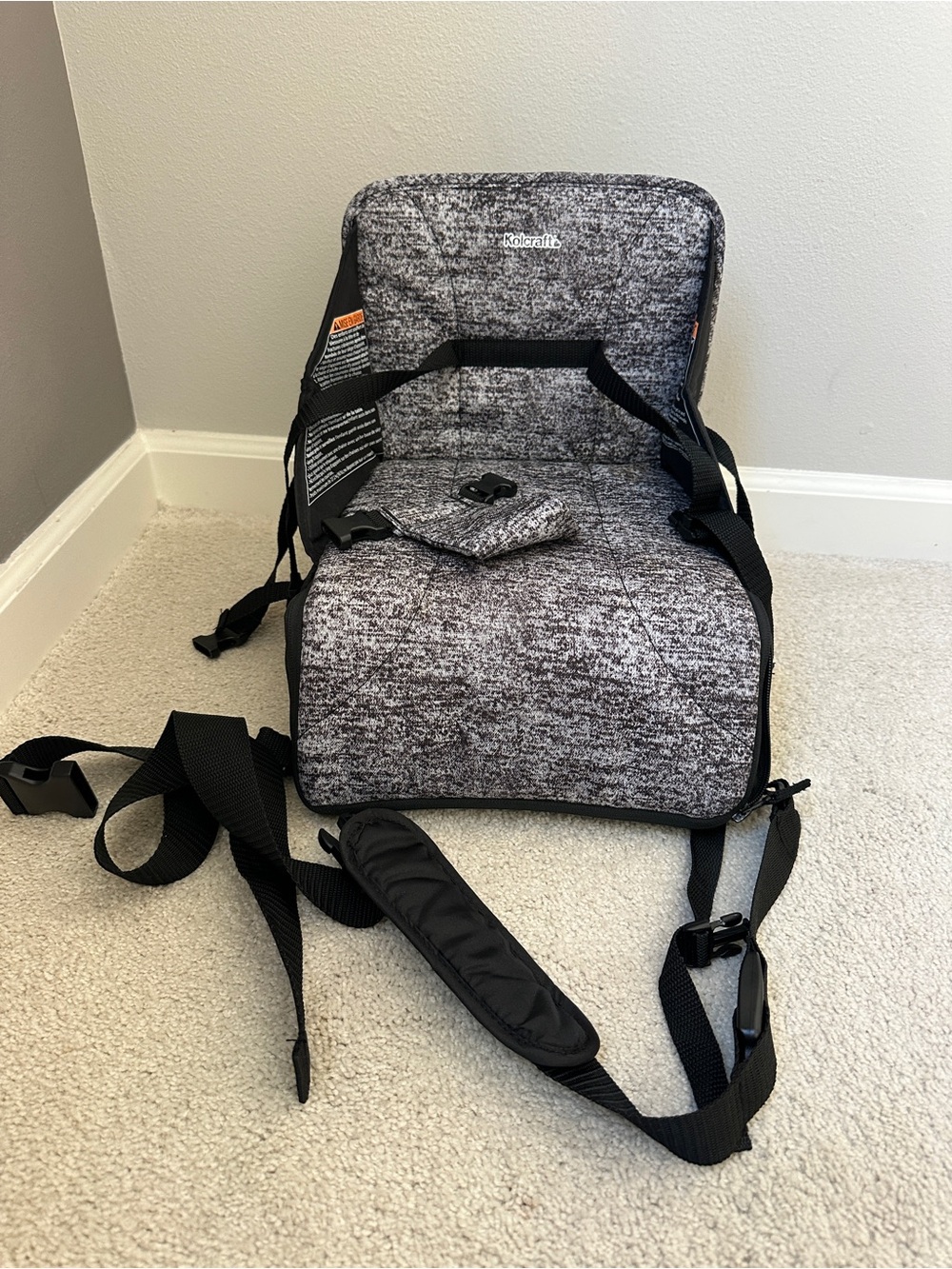Kolcraft Travel Duo 2 in 1 Portable Booster Seat and Diaper Bag